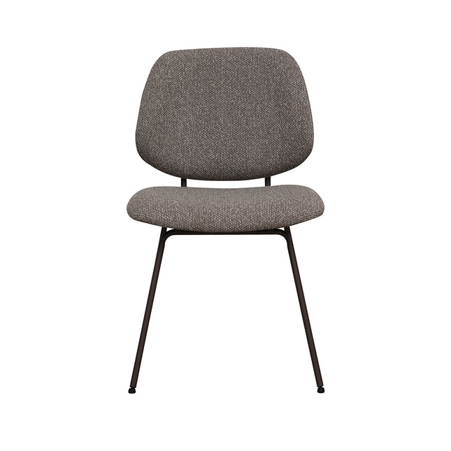LABEL51 - Eetkamerstoel Ravenna 50x59x82 cm - Mushroom Royal Boucle | Brons Metaal