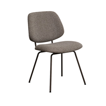 LABEL51 - Eetkamerstoel Ravenna 50x59x82 cm - Mushroom Royal Boucle | Brons Metaal