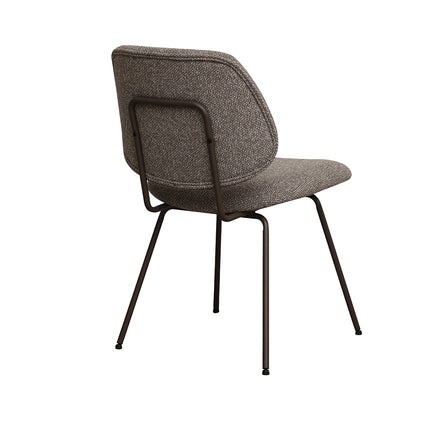 LABEL51 - Eetkamerstoel Ravenna 50x59x82 cm - Mushroom Royal Boucle | Brons Metaal