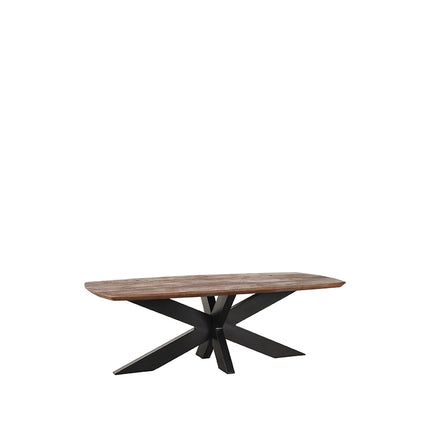 LABEL51 - Salontafel Zane 120x56x40 cm - Espresso Mangohout | Zwart Metaal