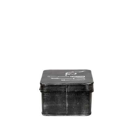 LABEL51 - Make-Up Opbergdoos 21x15x9 cm - Antiek Zwart Metaal
