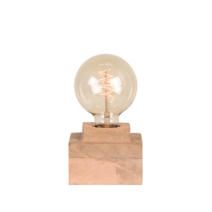 LABEL51 - Tafellamp Block 11x11x6 cm - Rough Mangohout