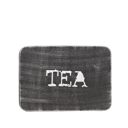LABEL51 - Theedoos 27x19x8 cm - Antiek Zwart Metaal