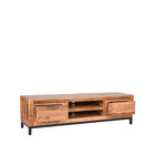 LABEL51 - Tv-Meubel Ghent 160x45x45 cm - Rough Mangohout | Zwart Metaal