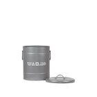 LABEL51 - Wasmand 26x26x33 cm | S - Antiek Grijs Metaal